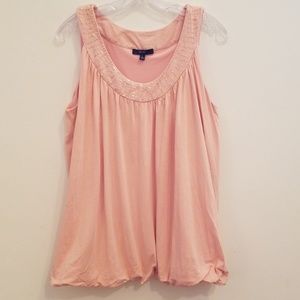 Yest peach / pink tank top - Large